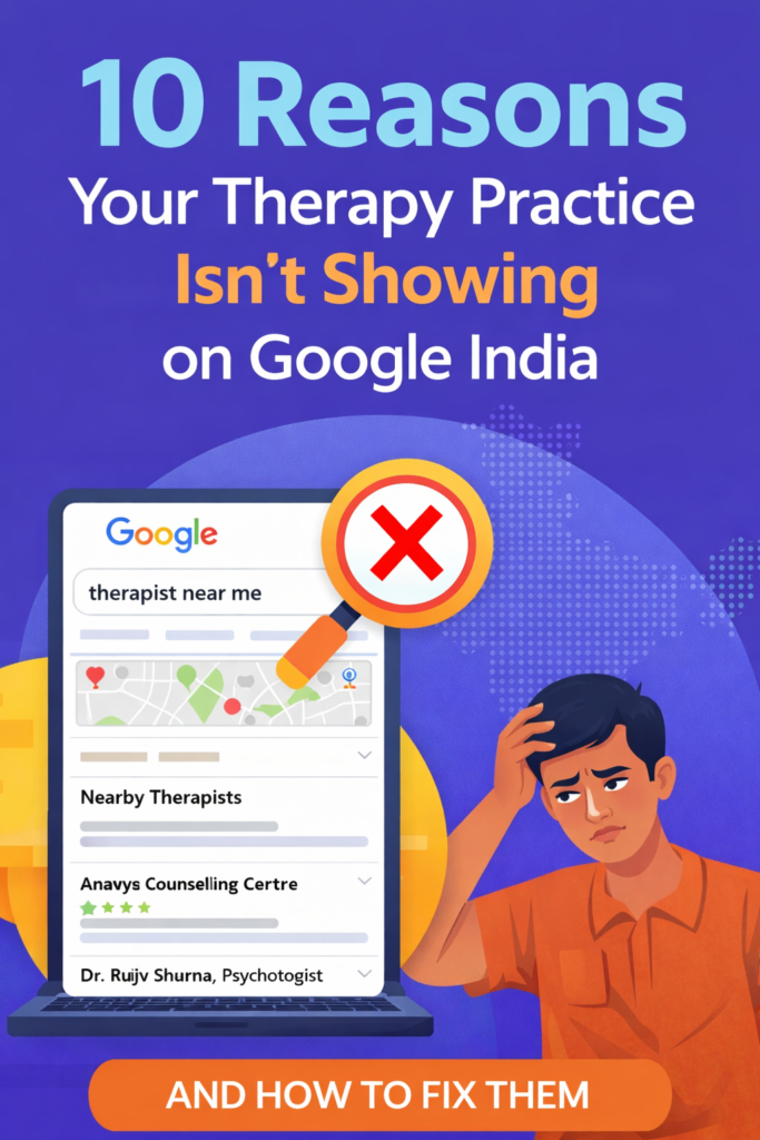 therapy practice not showing on Google India
