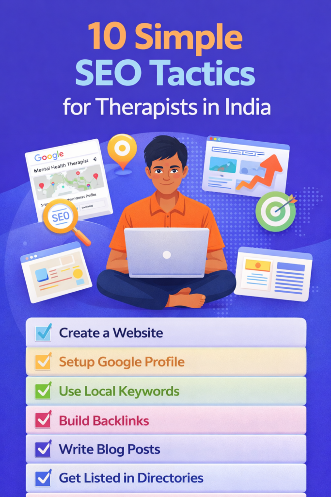 how to do SEO for therapy practice in India